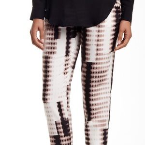 Halston heritage printed cropped pant